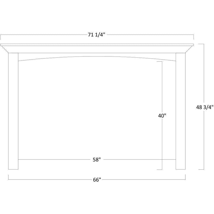 QW Amish Buckingham Wall Unit