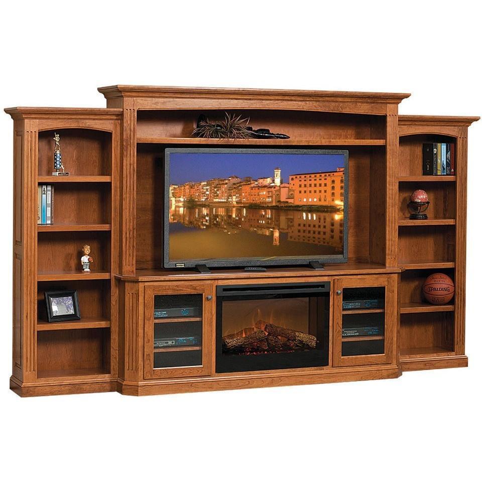 QW Amish Buckingham Wall Unit with Fireplace DWIC-BUC157