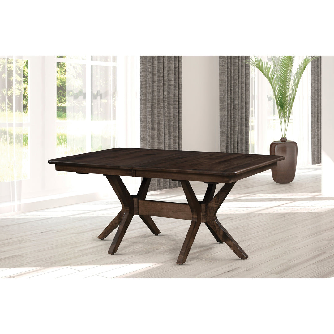 QW Amish Burdock Double Pedestal Table