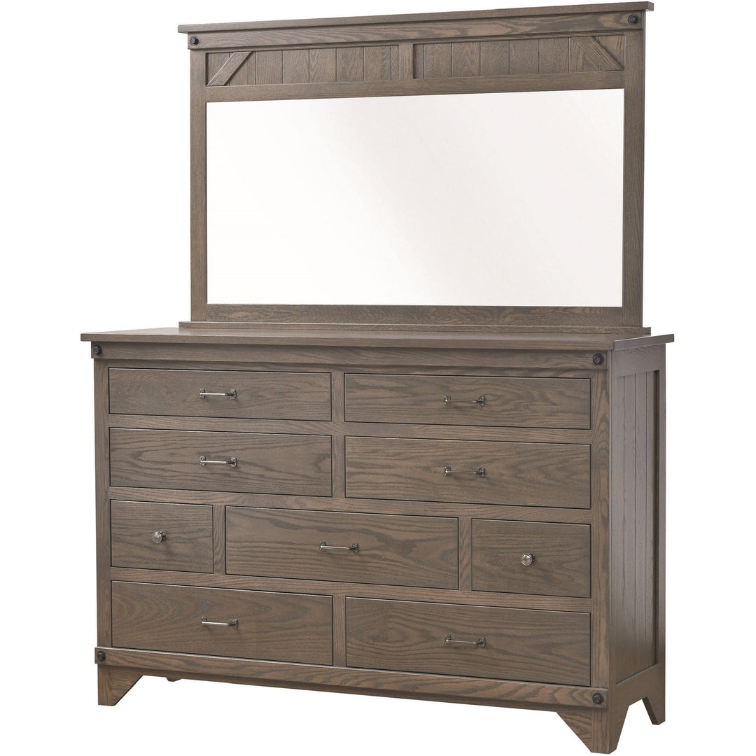 QW Amish Cambridge Dresser with Optional Mirror