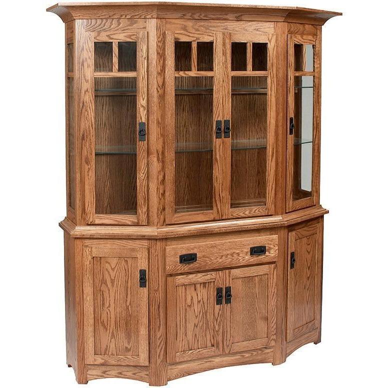 QW Amish Canted Mission Hutch QXIP-CM67FD