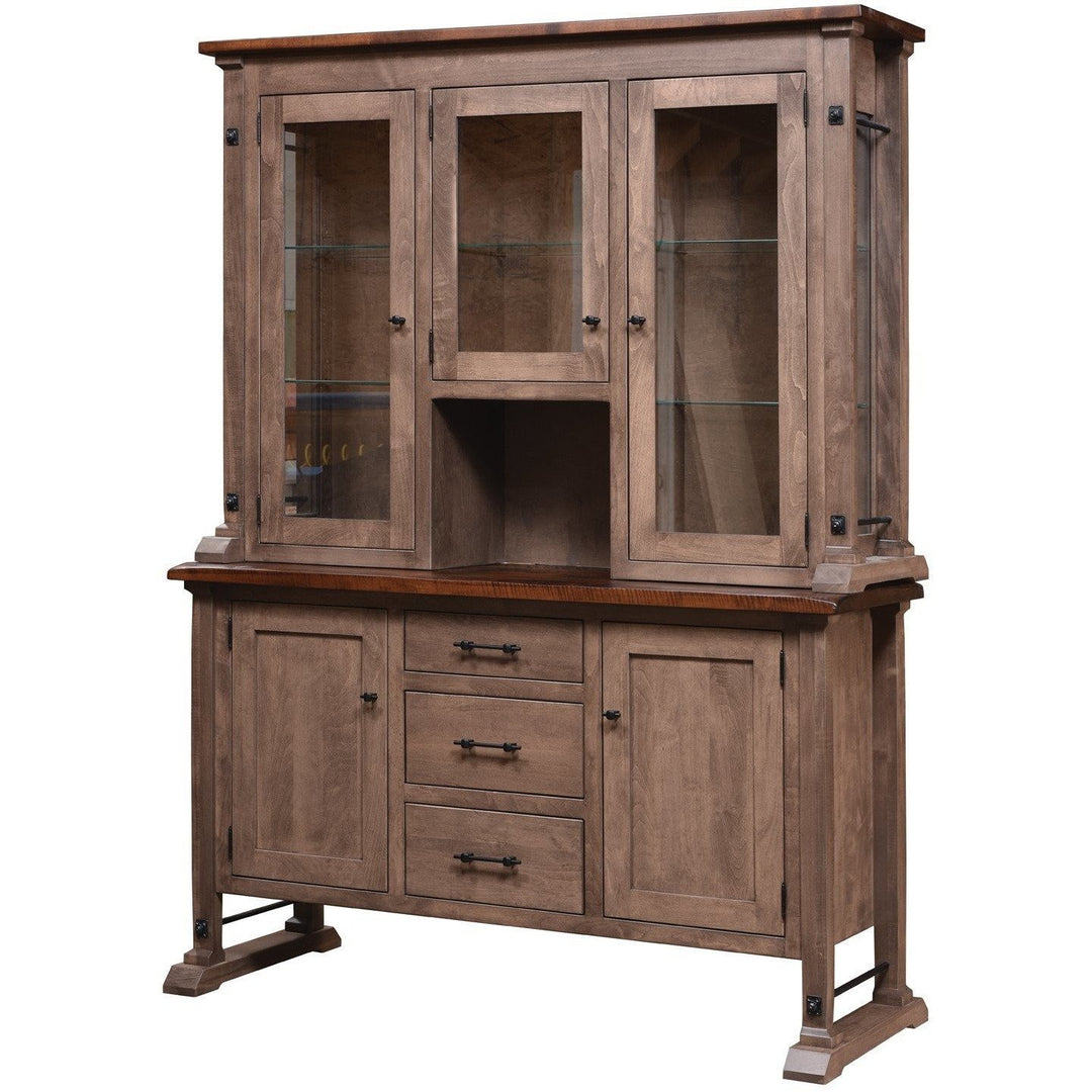 QW Amish Carla Elizabeth 3 Door Hutch & Buffet HIEK-CE8060