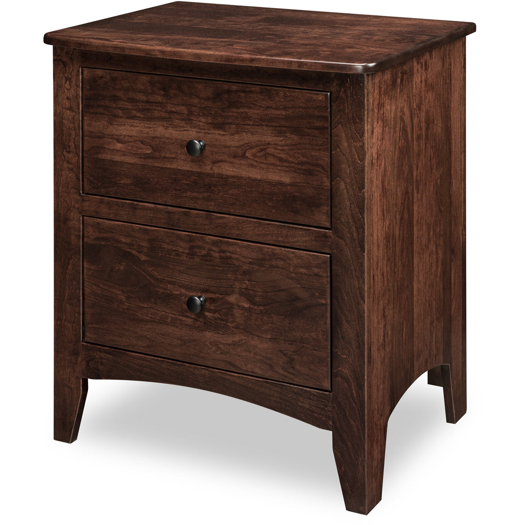 QW Amish Carlston 2 Drawer Nightstand