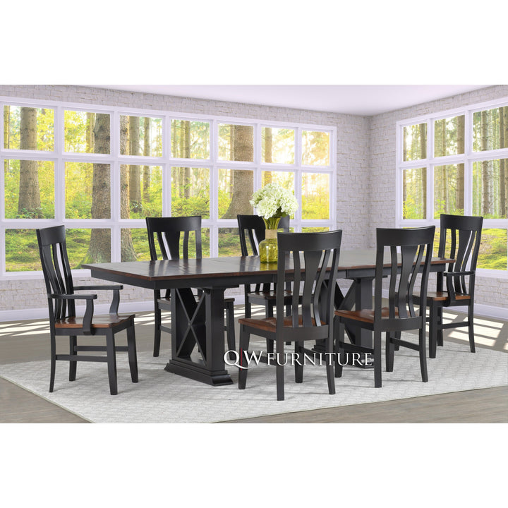 QW Amish Carter 7pc Dining Set