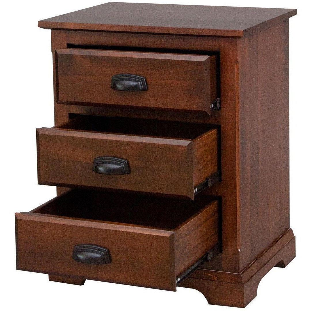 QW Amish Charleston 3 Drawer Nightstand