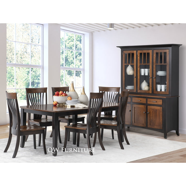 QW Amish Charlestown 7pc Dining Set