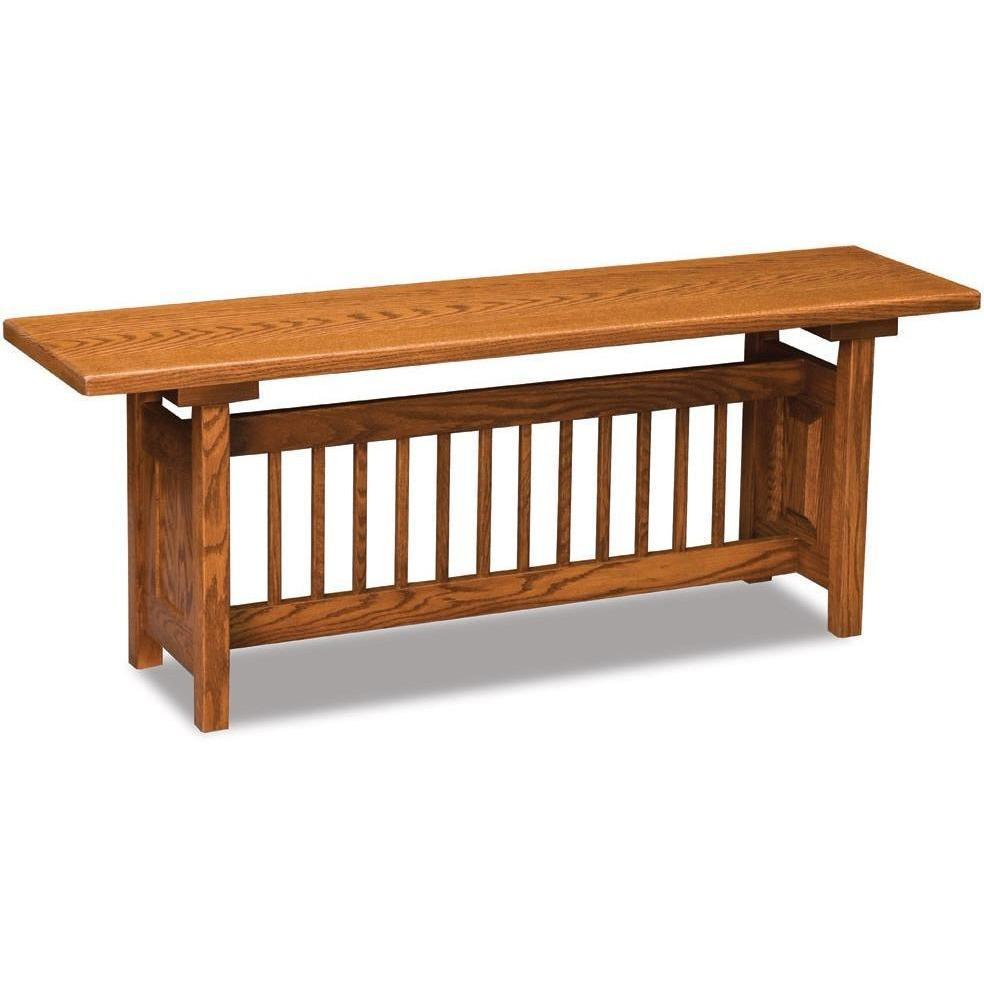 QW Amish Classic Mission Trestle Bench