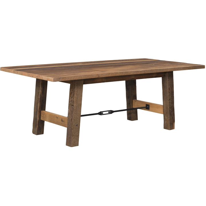 QW Amish Cleveland Reclaimed Barnwood Dining Table BPXW-1384284