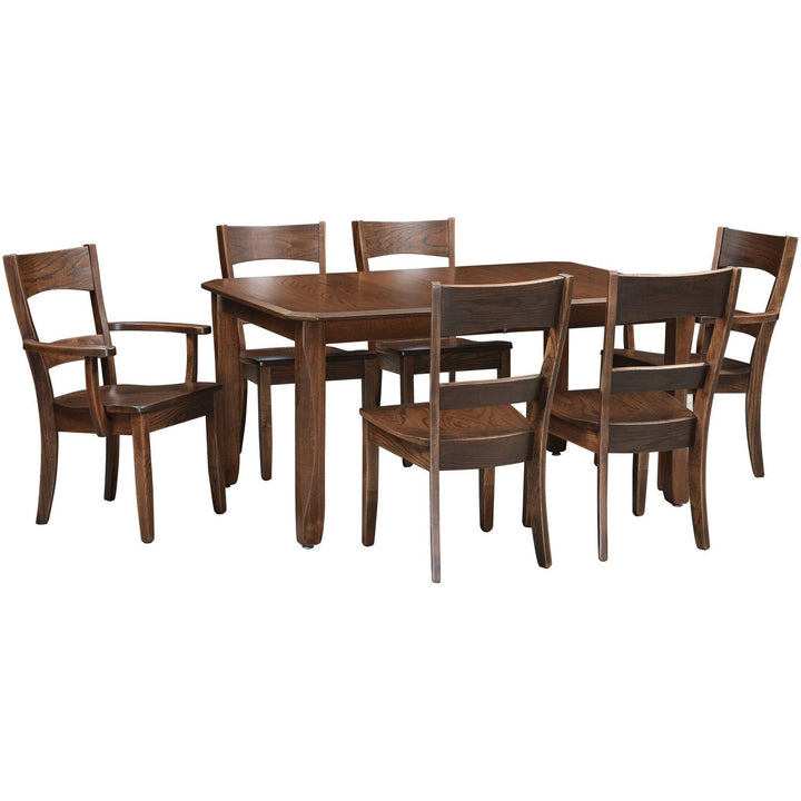 QW Amish Cody 7pc Dining Set CAHY-LIBERTY,WIPG-CODY