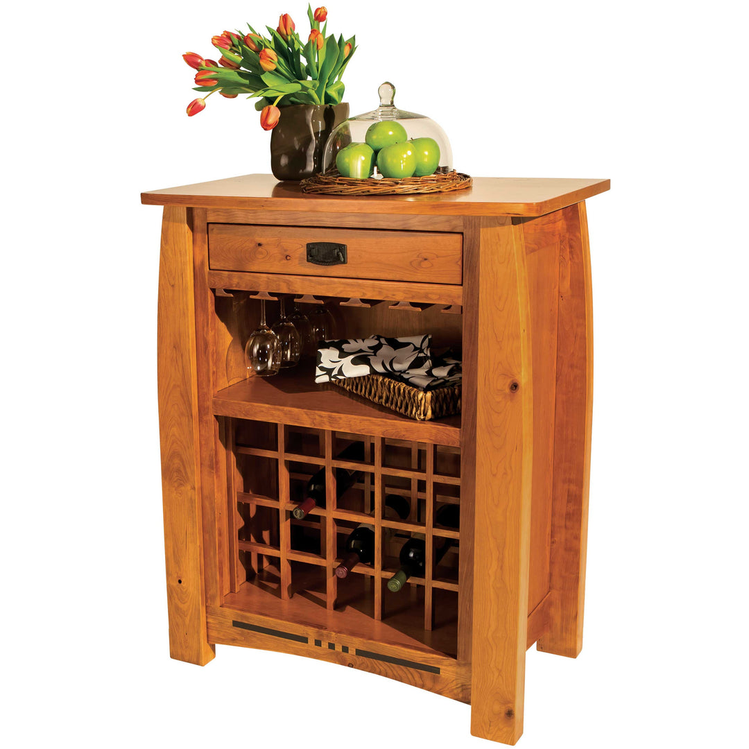 QW Amish Colebrook Wine Cabinet