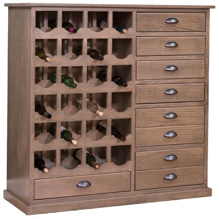 QW Amish Combo Wine Cabinet