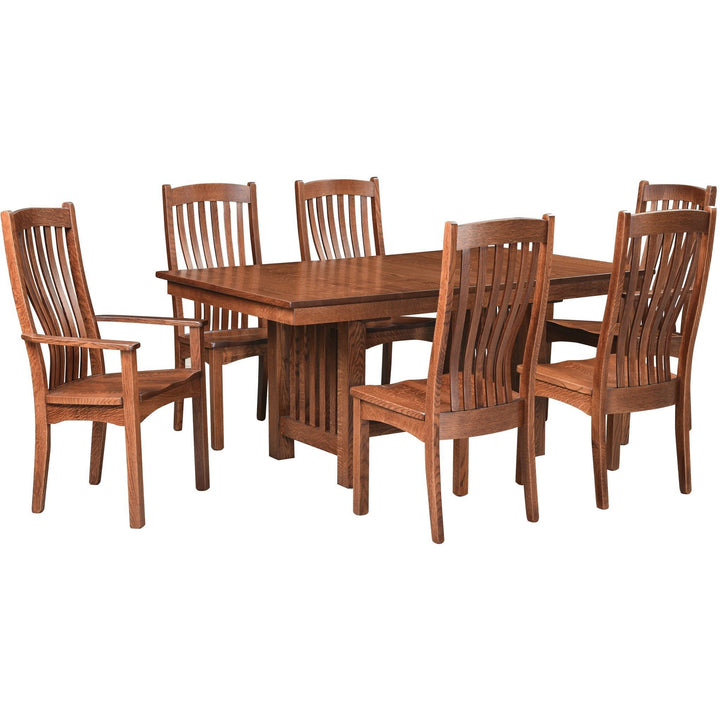 QW Amish Conestoga 7pc Dining Set CAHY-STANDARDMISSION,WIPG-CONESTOGA