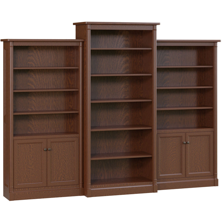 QW Amish Covington 3pc Bookcase Wall