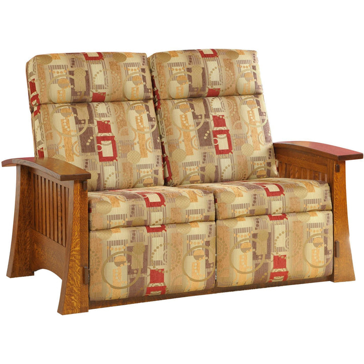 QW Amish Craftsman Mission Reclining Loveseat