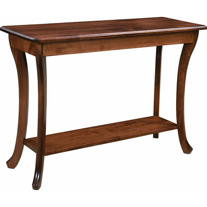 QW Amish Curved Leg Sofa Table