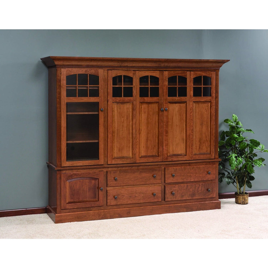 QW Amish Deluxe Traditional 88" Media Wall Unit