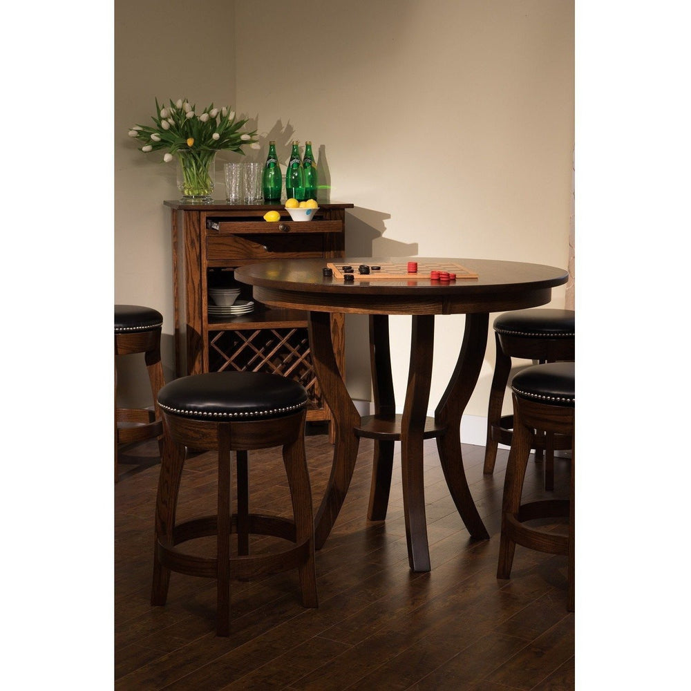 QW Amish Dillon Stool with Padded Seat