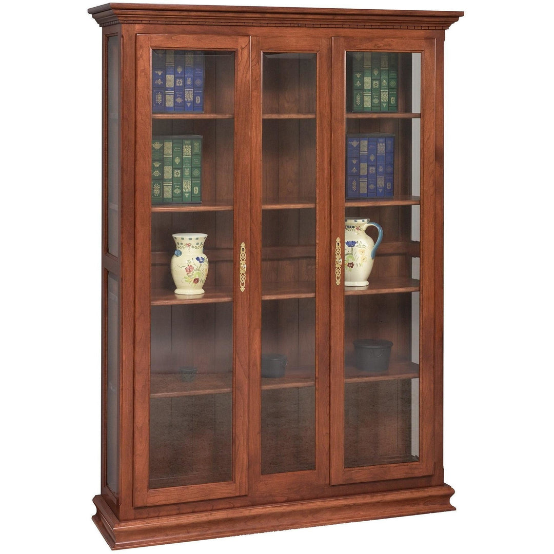 QW Amish Double Door Deluxe Bookcase GPSO-3310-SHIPLAP