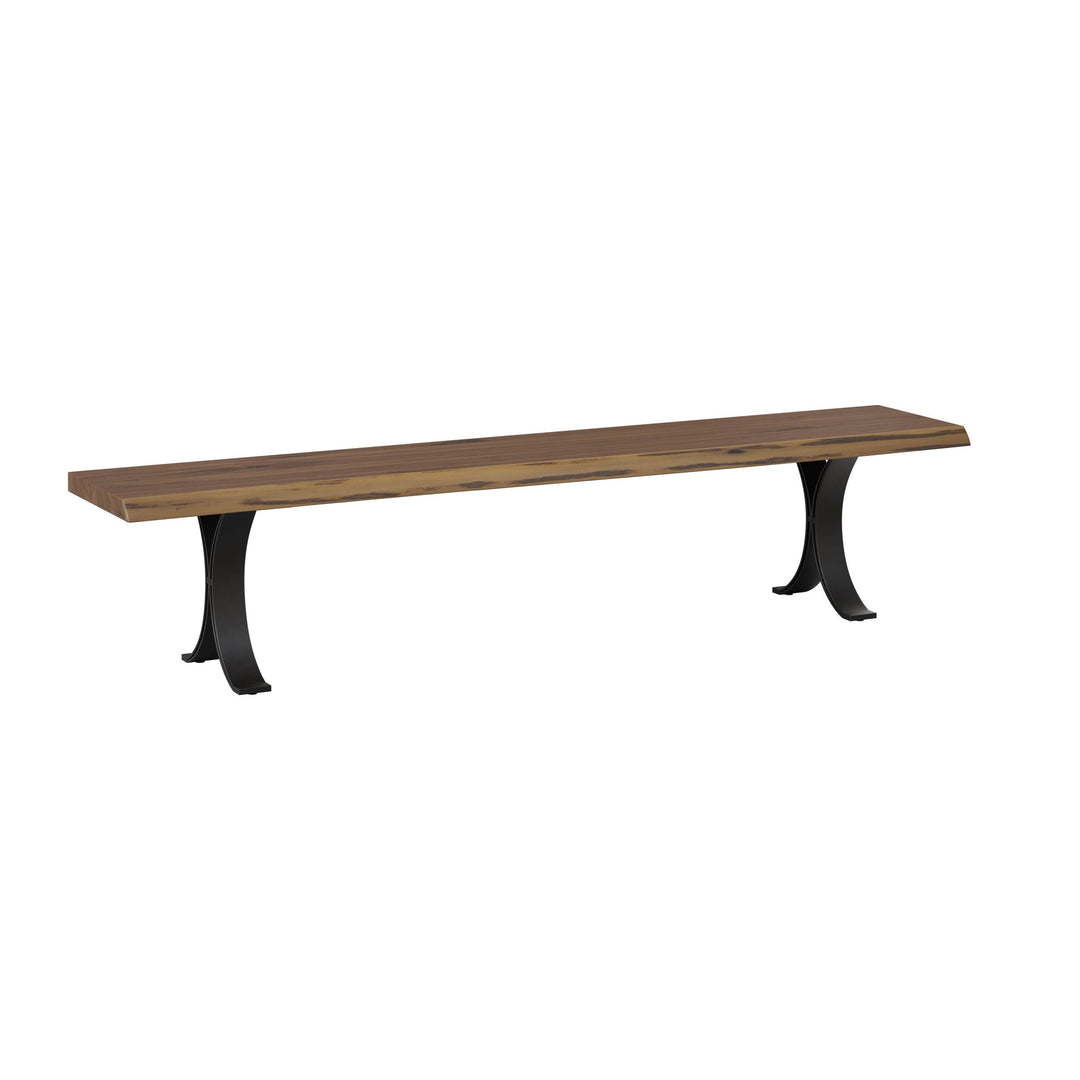 QW Amish Eclipse Live Edge Bench