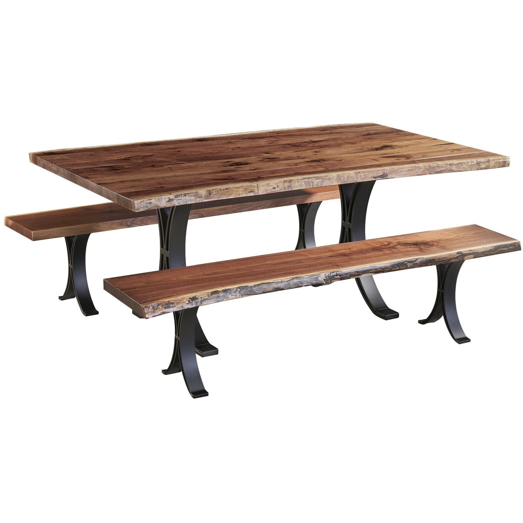 QW Amish Eclipse Live Edge Table