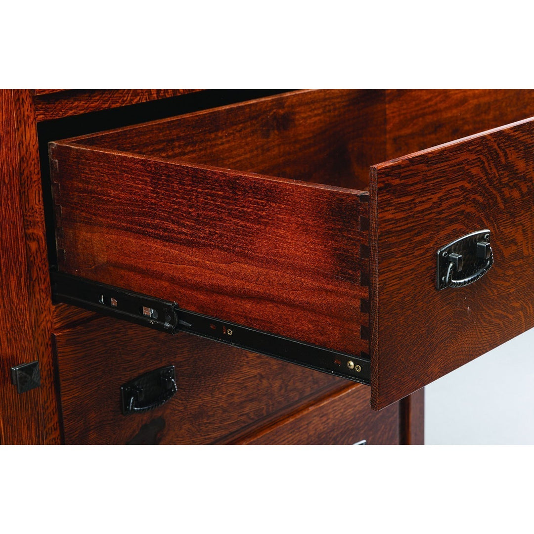 QW Amish Elkins Mission 3 Drawer Nightstand