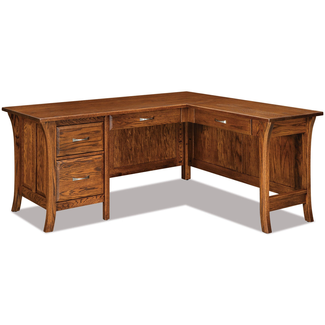 QW Amish Ensenada Small L-Shape Desk