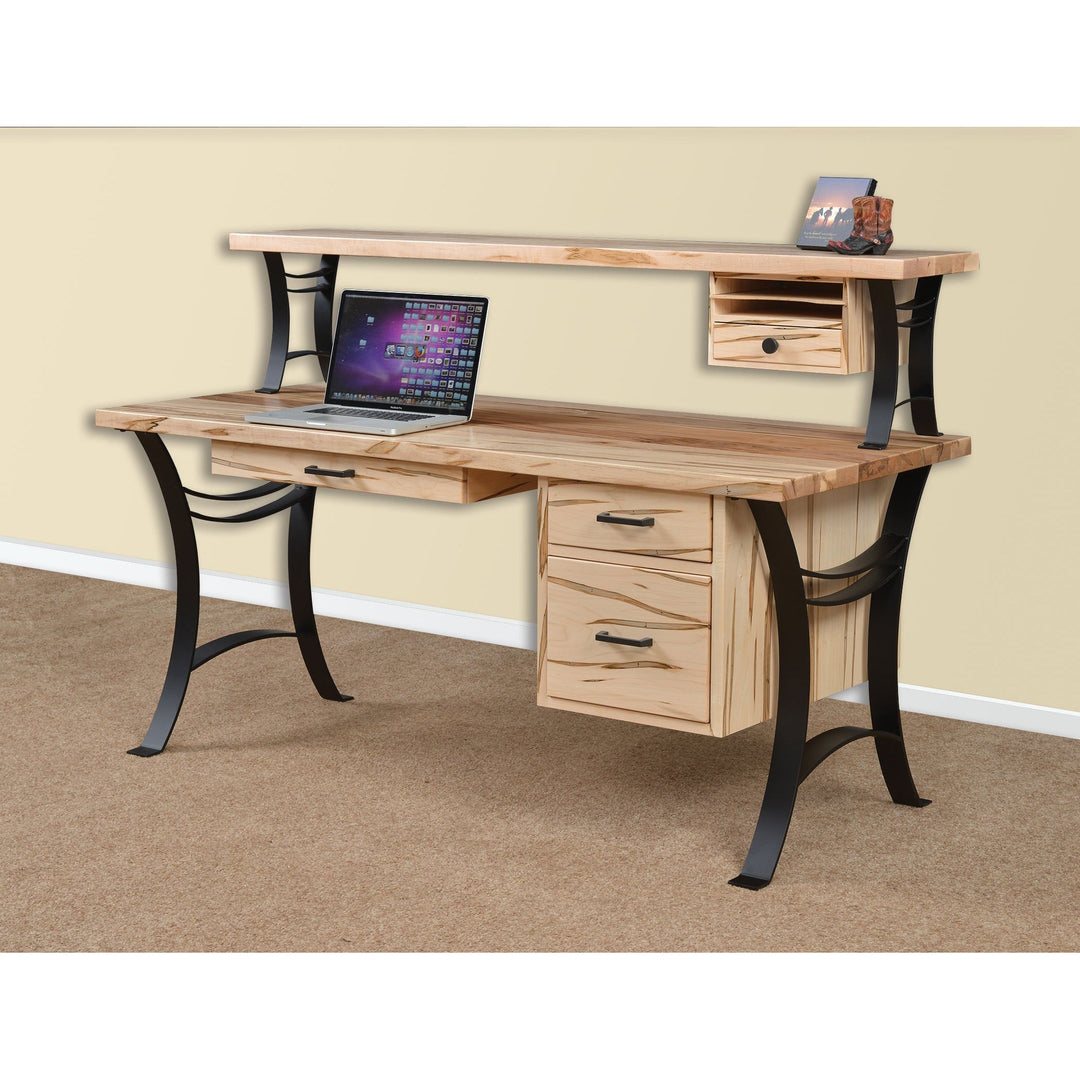 QW Amish Euro 68" Desk w/ Optional Hutch