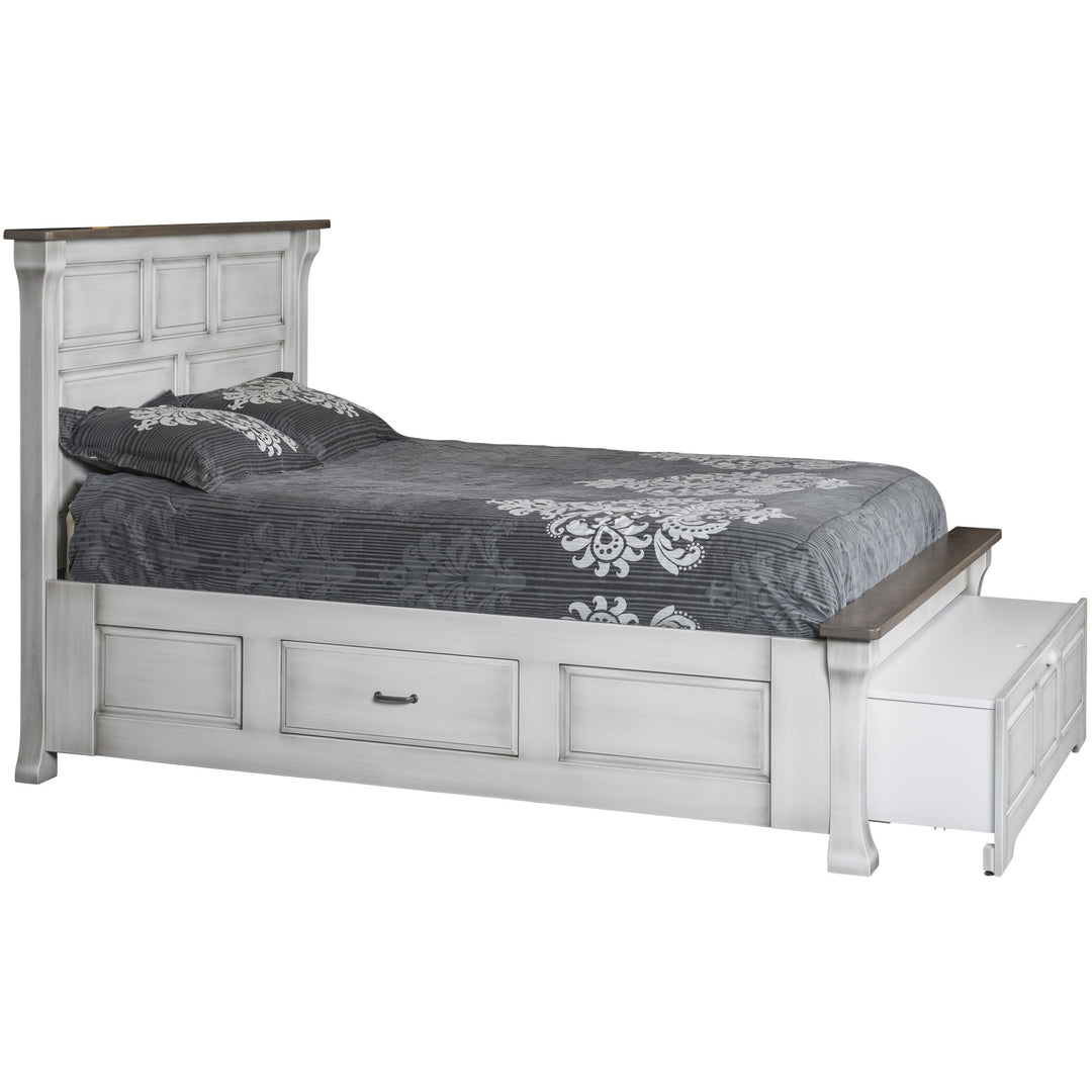 QW Amish Farmington Bed w/ Pullout Footboard