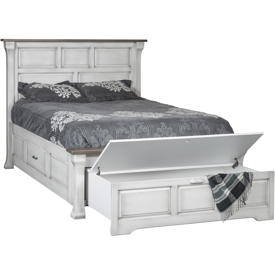 QW Amish Farmington Bed w/ Pullout Footboard