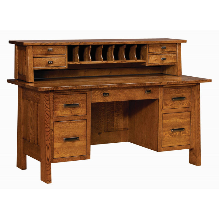 QW Amish Freemont Mission Desk with Optional Hutch