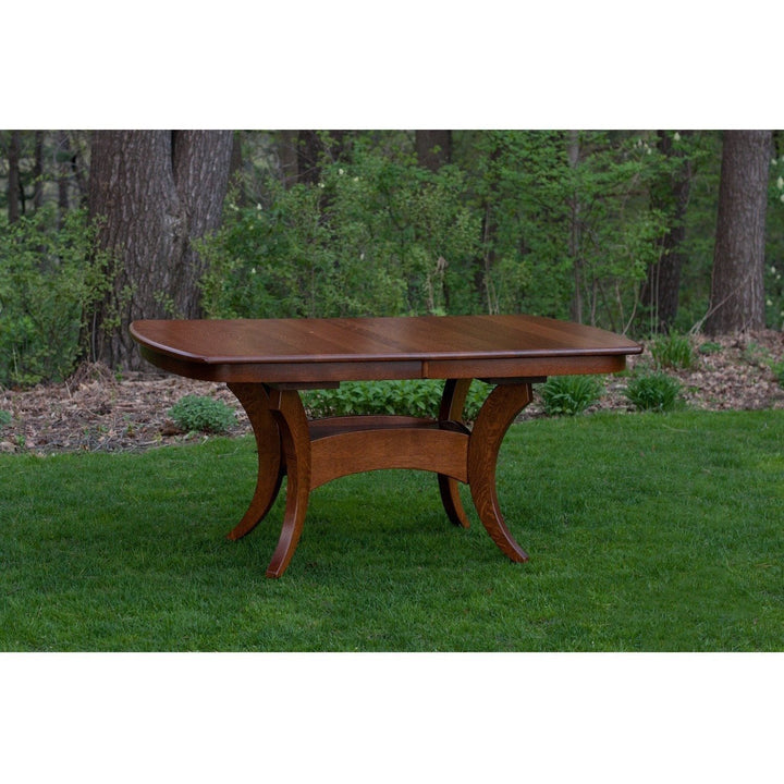 QW Amish Galveston Double Pedestal Table