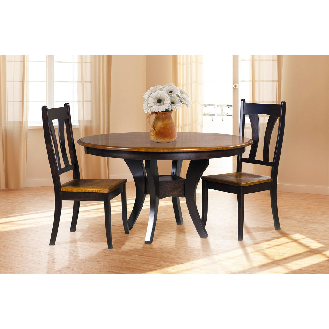 QW Amish Galveston Round Dining Table