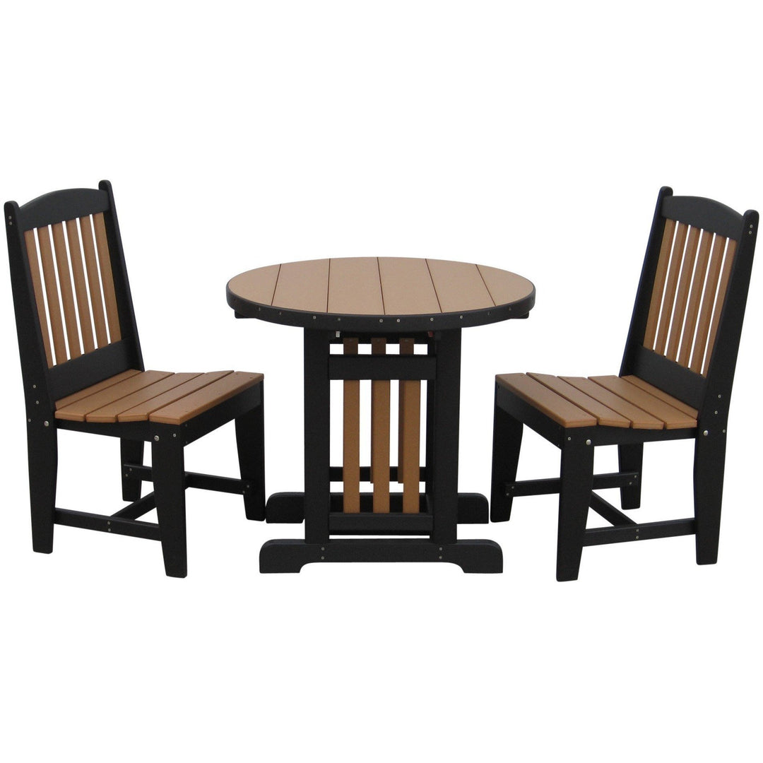 QW Amish Garden Mission 3pc Dining Set