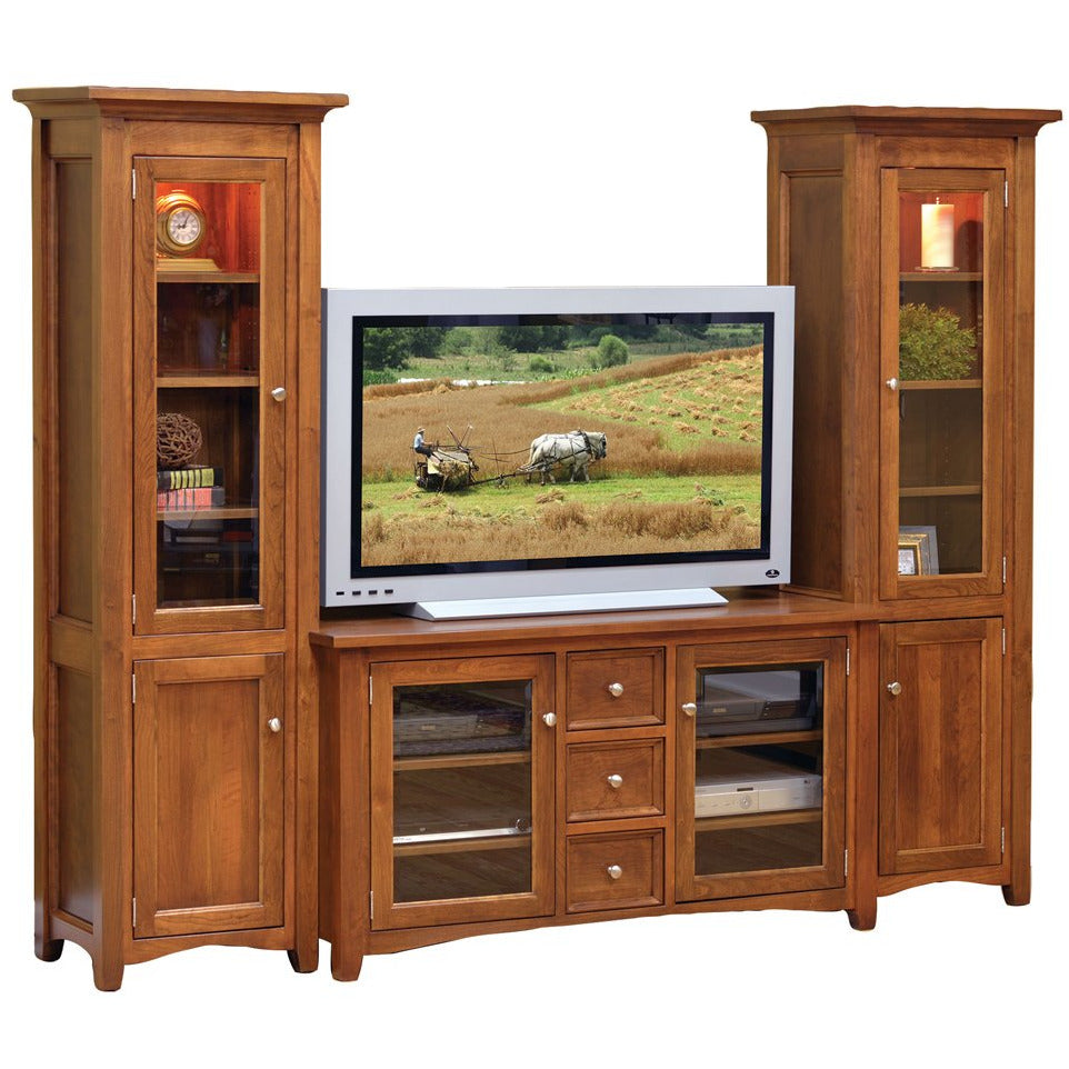 QW Amish Garnet Hill 3pc Wall Unit