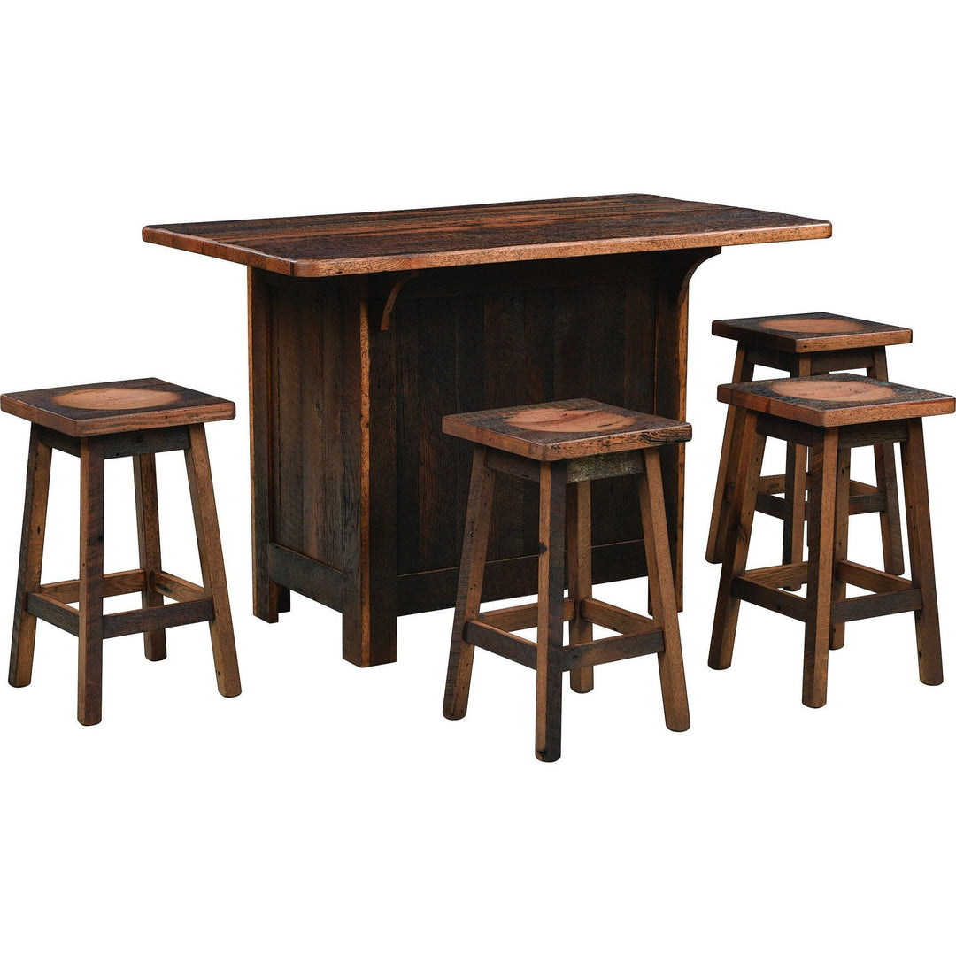 QW Amish Greenville Reclaimed Stool RXQV-GREENVILLE-RECLAIMED