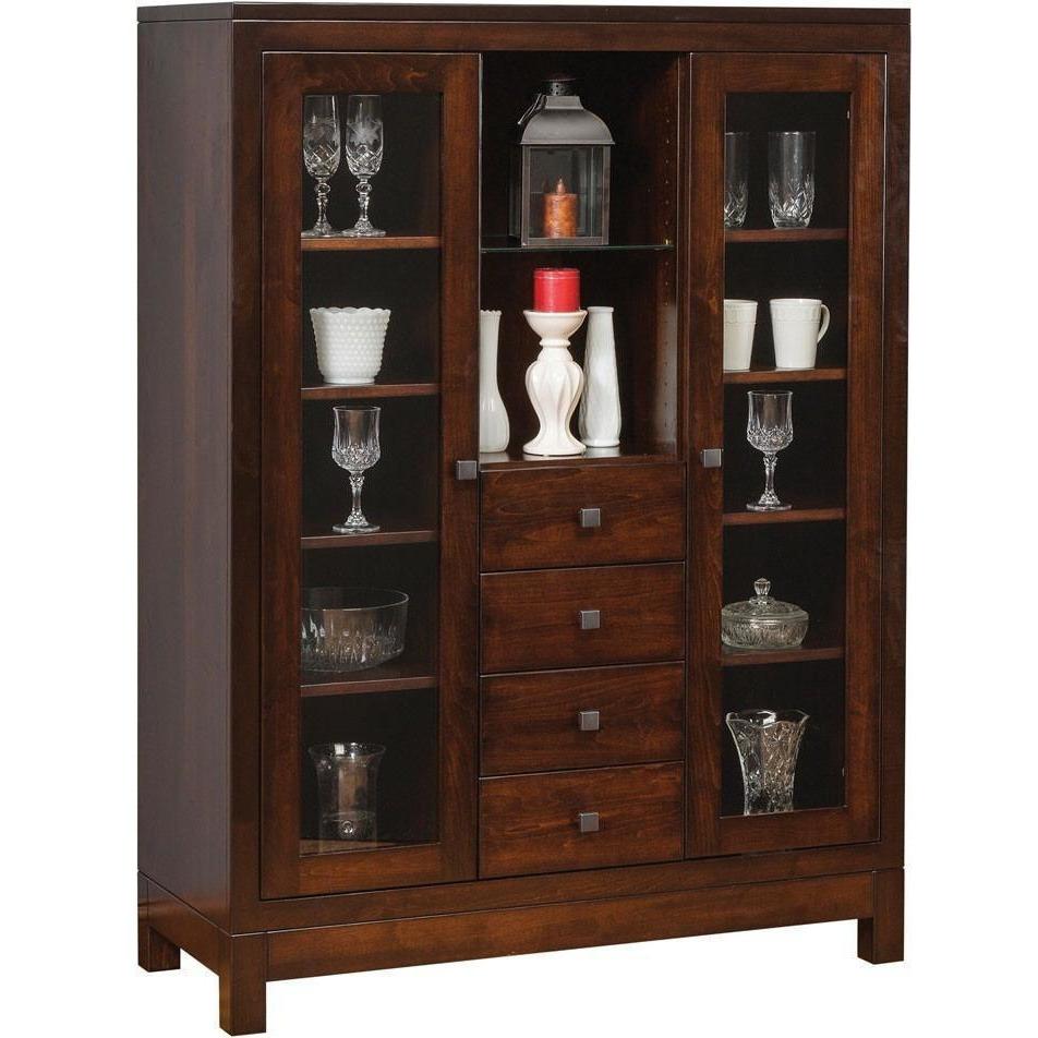 QW Amish Hampton Tall China Cabinet