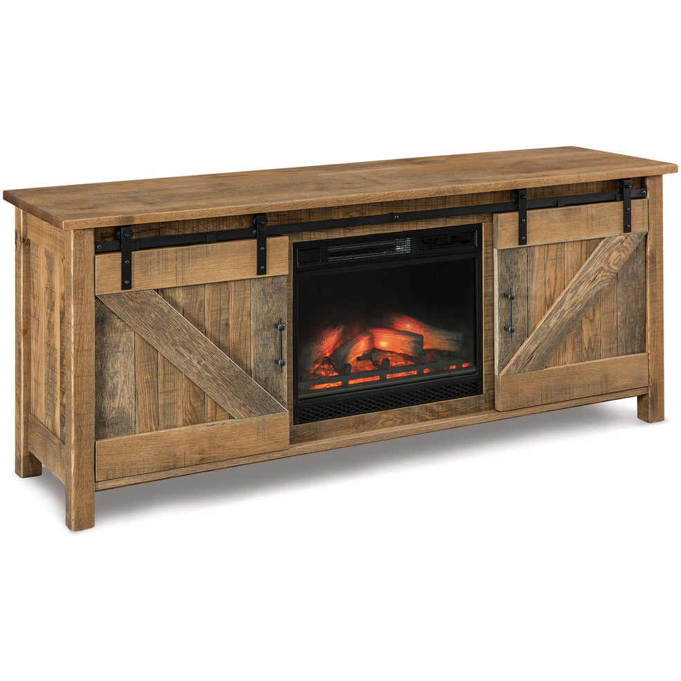 QW Amish Houston 72" Fireplace Console