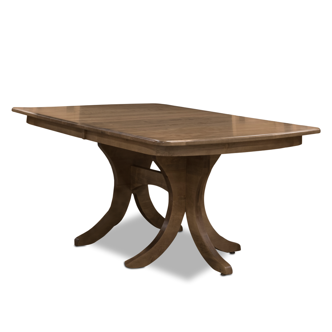 QW Amish Hudson Double Pedestal Table