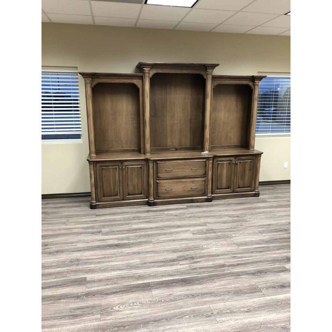 QW Amish Jefferson 98" Base & 3pc Hutch