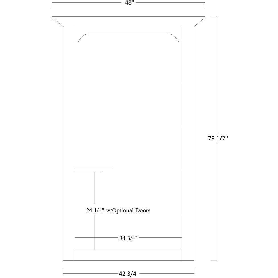 QW Amish Jefferson Bookcase