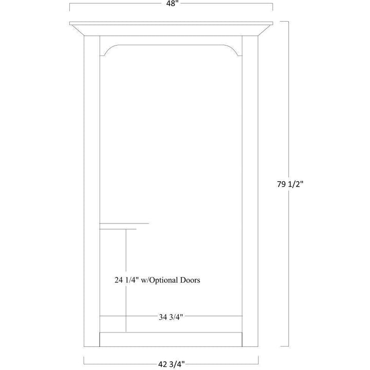 QW Amish Jefferson Bookcase