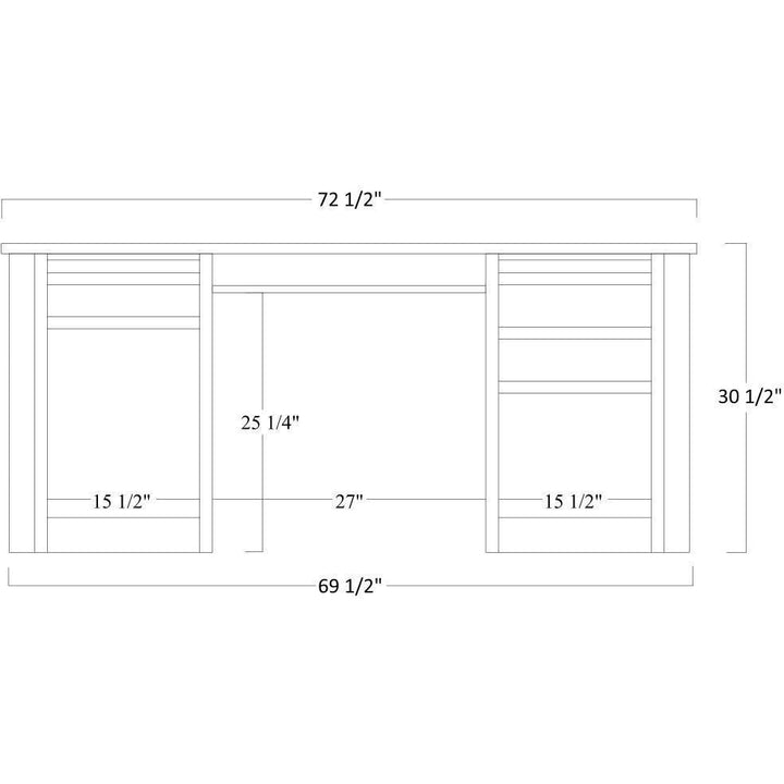 QW Amish Jefferson Credenza & Optional Hutch