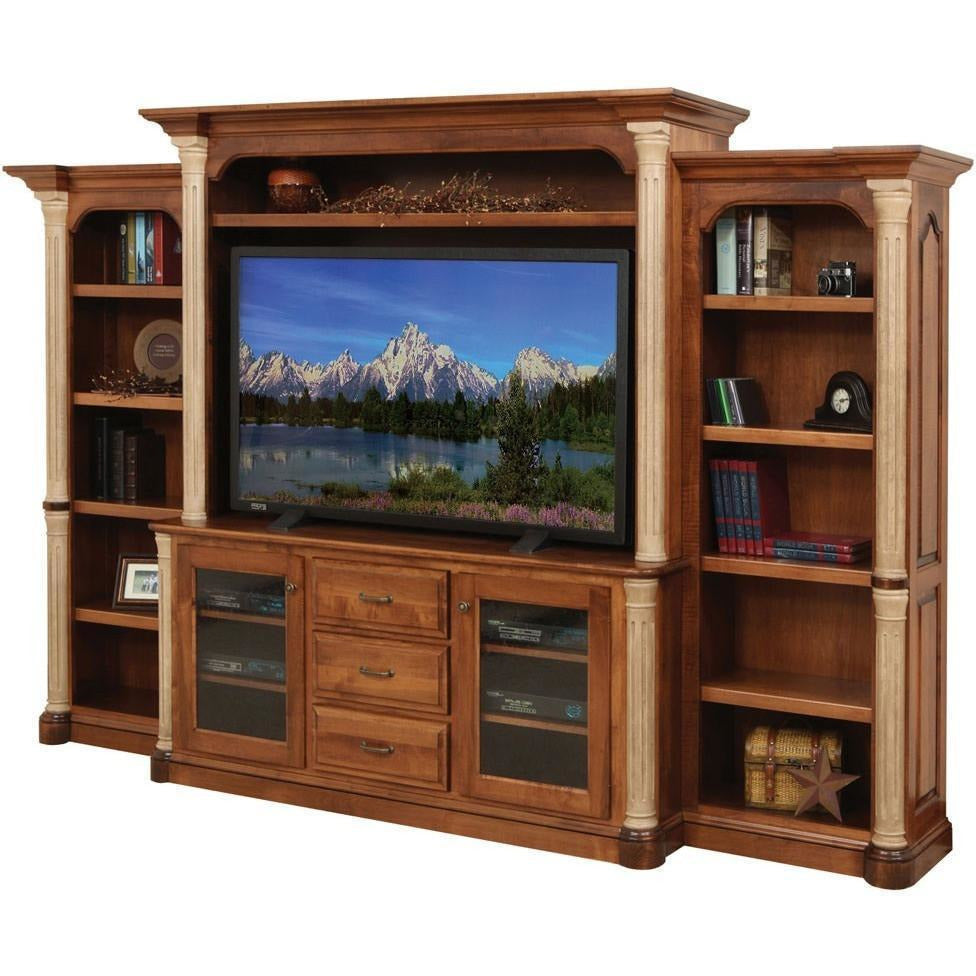 QW Amish Jefferson Entertainment Wall Unit DWIC-JEF656