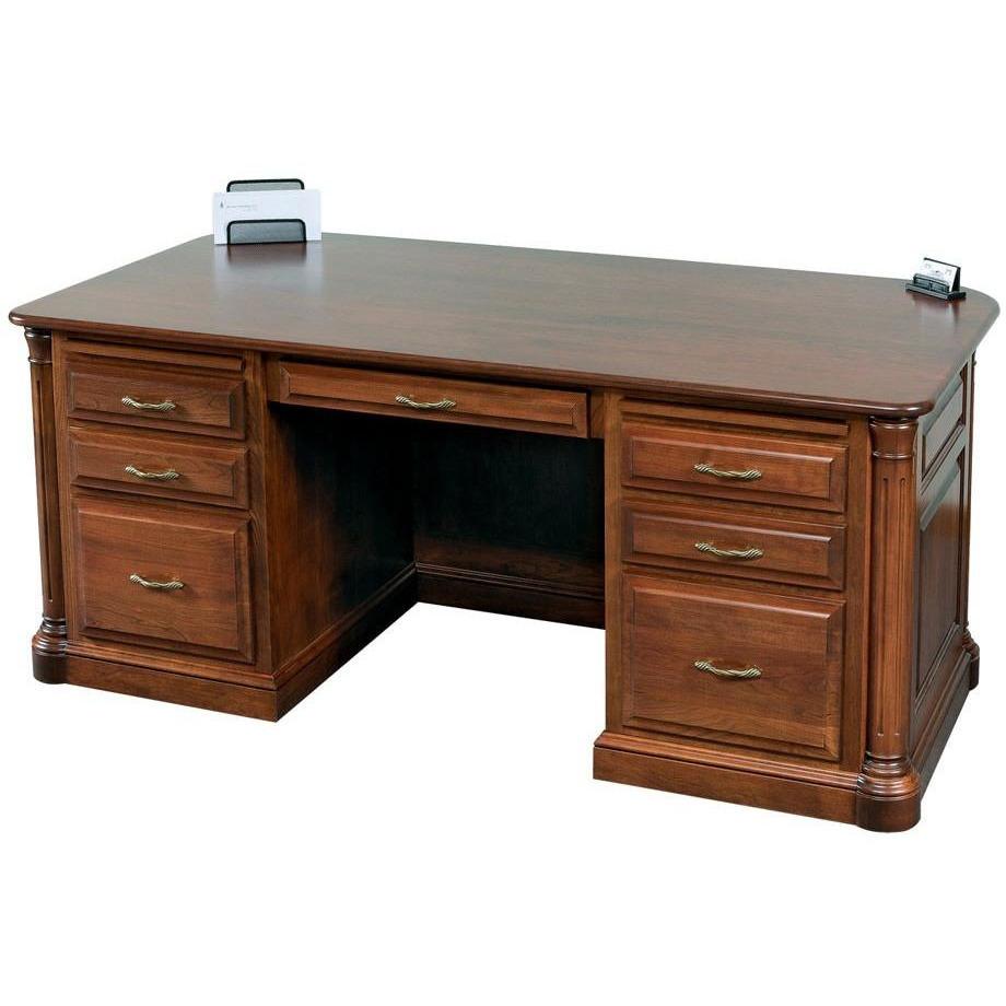 QW Amish Jefferson Executive Desk