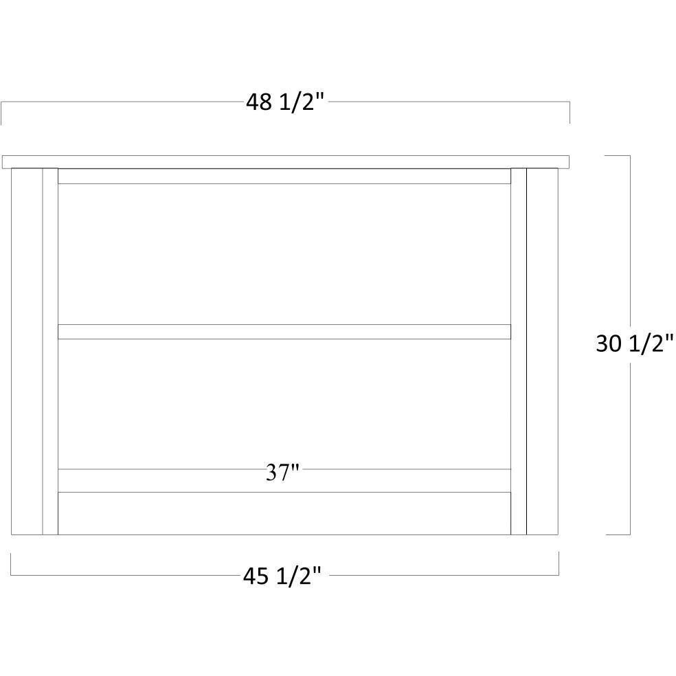 QW Amish Jefferson Lateral File & Bookshelf