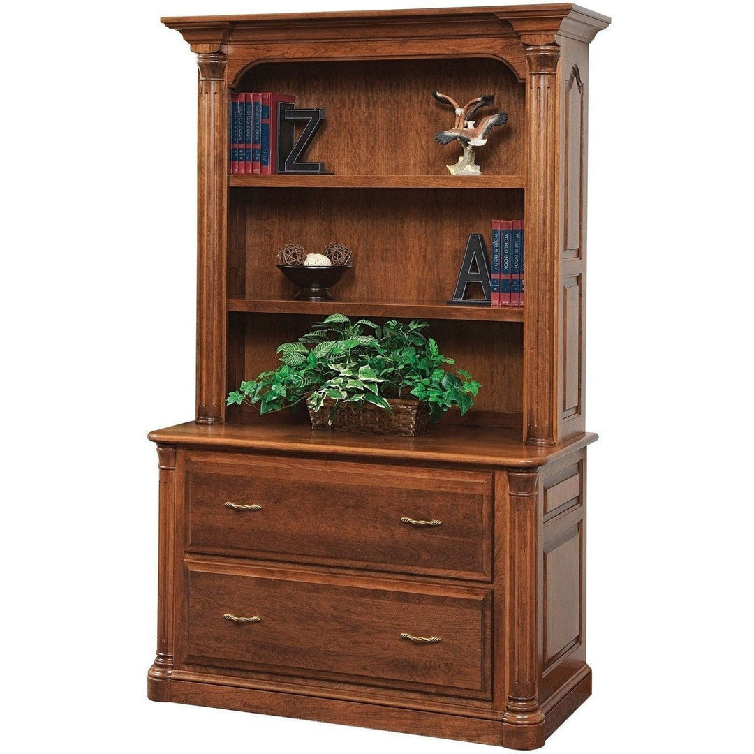 QW Amish Jefferson Lateral File & Bookshelf