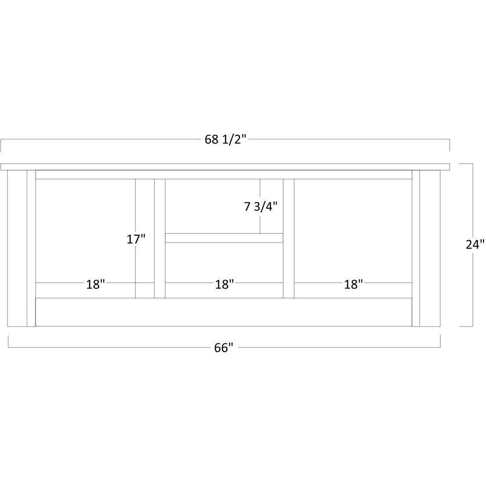 QW Amish Jefferson TV Stand