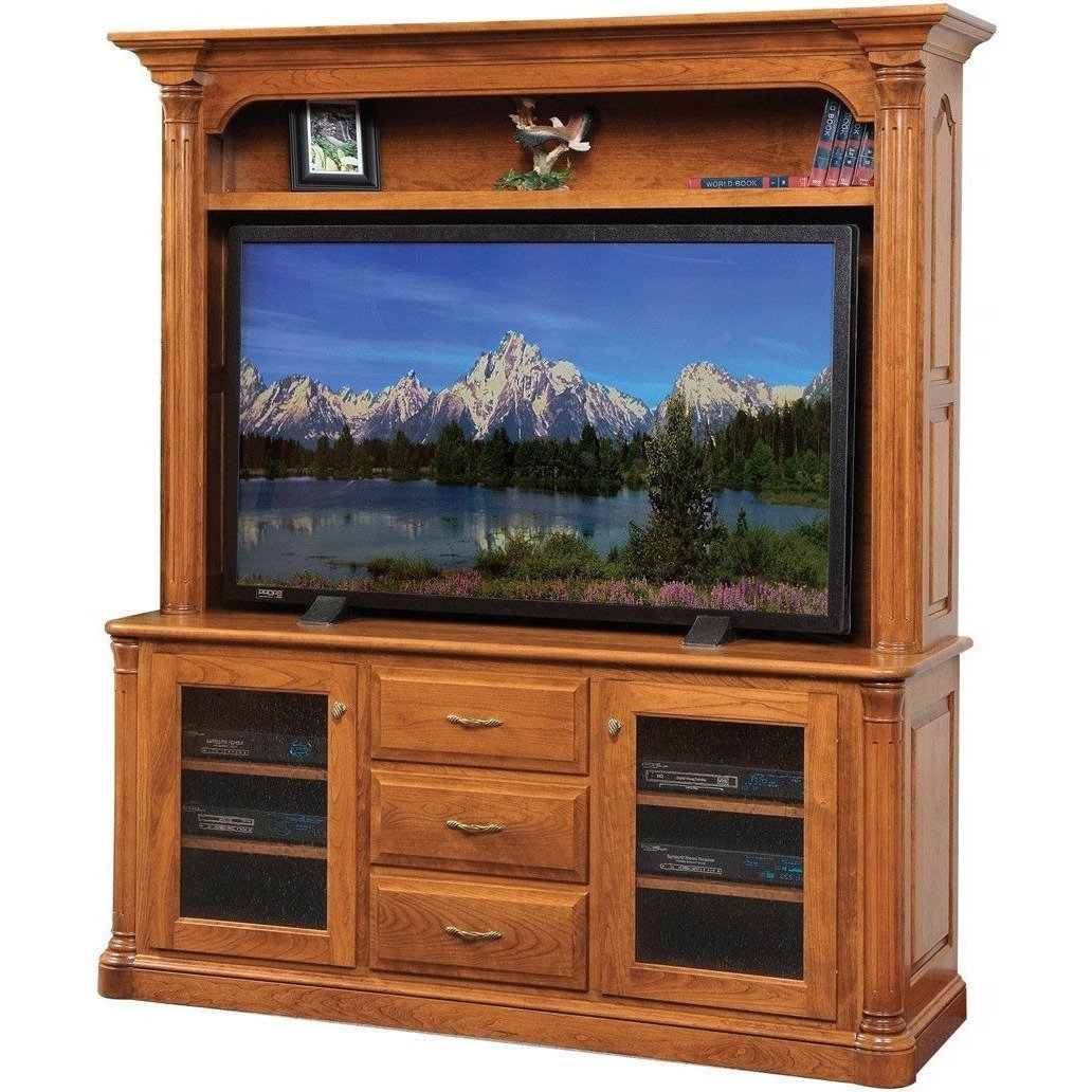 QW Amish Jefferson TV Stand & Hutch