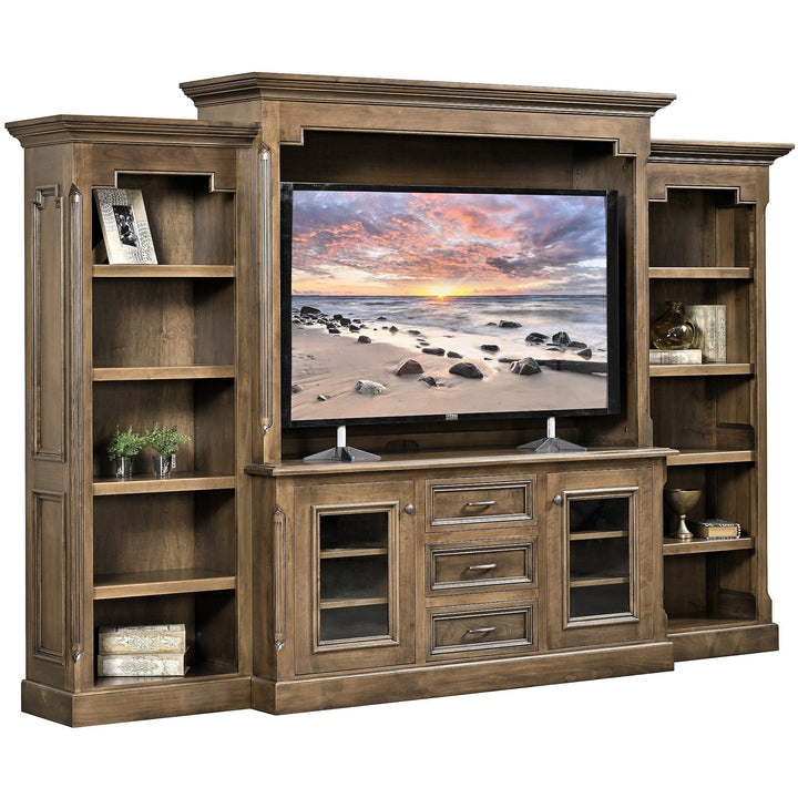 QW Amish Kensington Entertainment Wall Unit