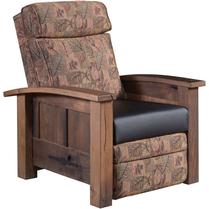 QW Amish Kimbolton Reclaimed Recliner QPWF-1030RECLINER-LEATHER